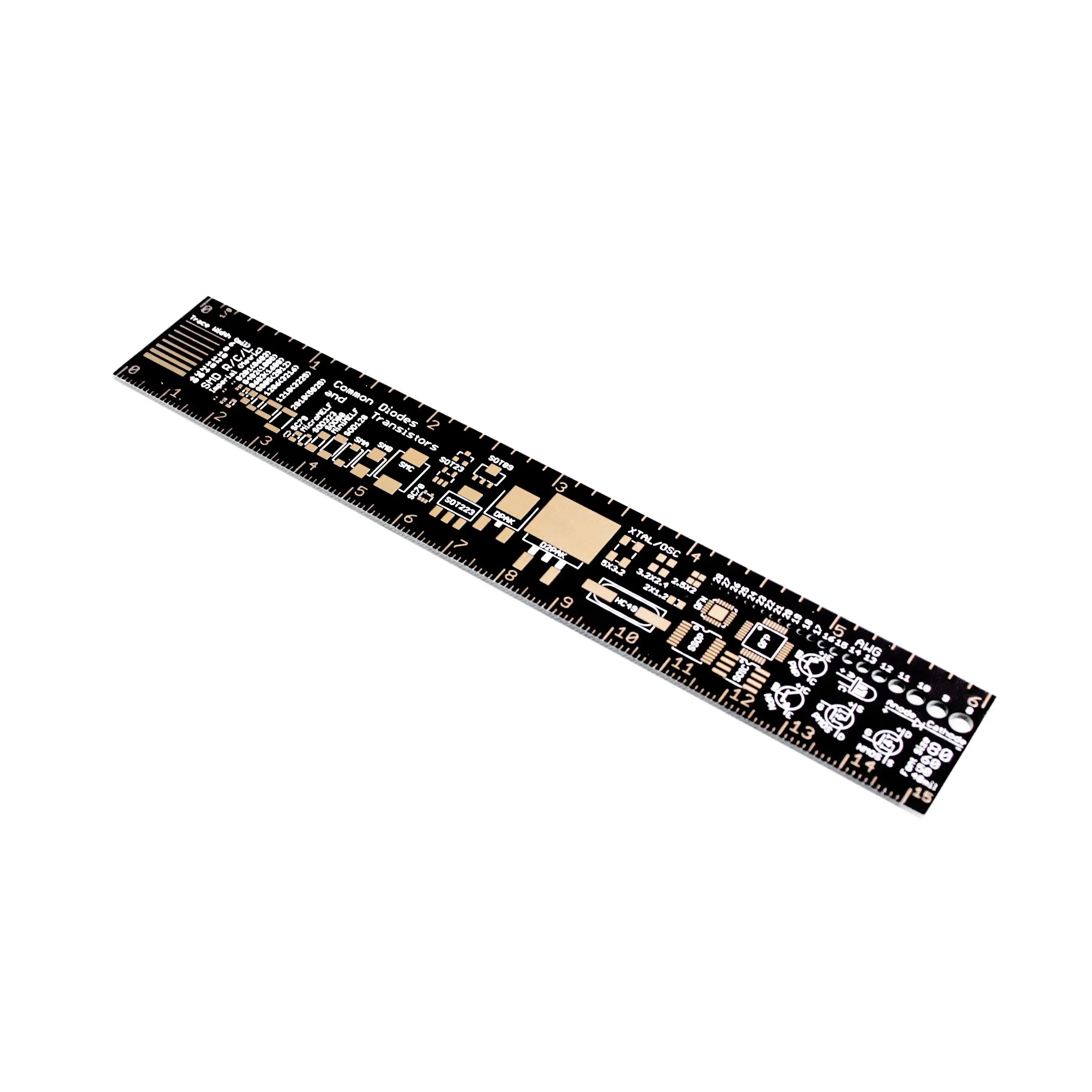 

PCB Ruler 15cm For Electronic Engineers For Geeks Makers For Arduino Fans PCB Reference Ruler PCB Packaging Units v2 - 60