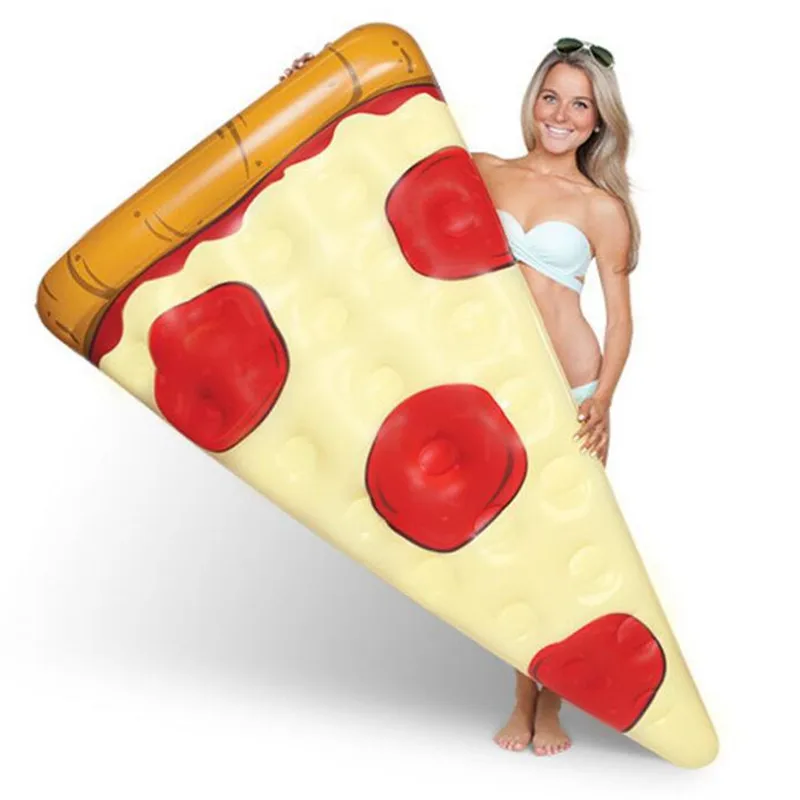 

Fruit Pizza Island Summer Inflatable Swimming Pool Raft Float Ride-On Pool Chair Swimming Rafts Holiday Party Water Fun Toy