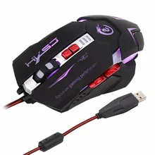Светодиодный Оптическая Проводная usb-мышь Pro программируемая 7 кнопок игровая мышь геймерская мышь 2400 dpi