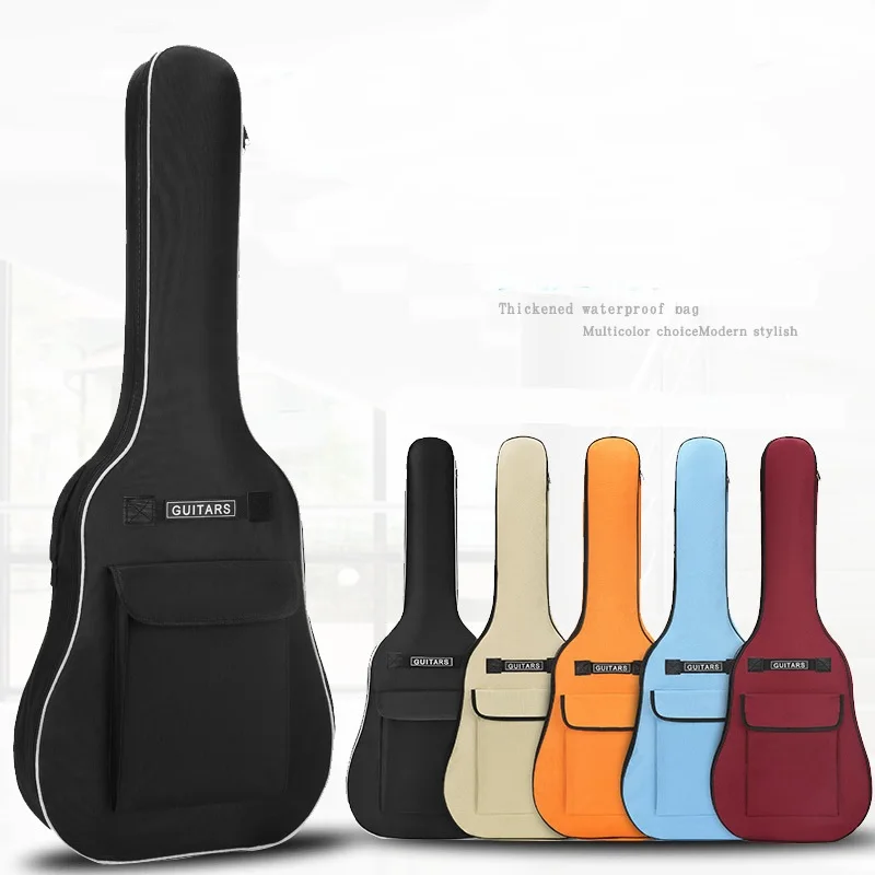 

40/41 Inch Oxford Fabric Guitar Gig Bag Soft Case Double Shoulder Straps Padded Guitar Cover Waterproof Backpack