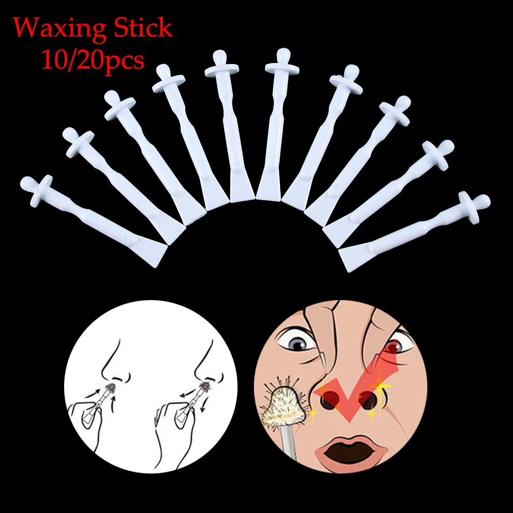 

Hot 2 in1 Nose Hair body hair removal Waxing Stick plastic Hair removal Wax bean Wiping wax tool Nose Hair removal Beauty bar
