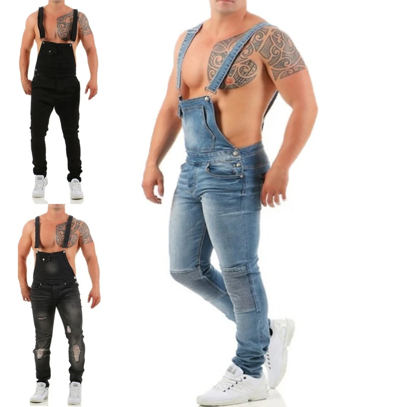 Vaqueros con tirantes hombre Clearance