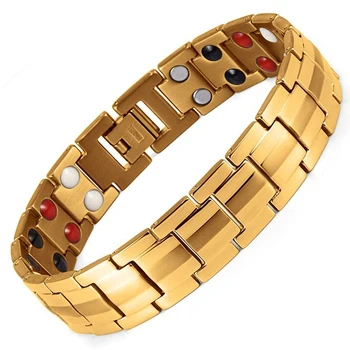 

Tourmaline Magnetic Bracelet Arthritis Pain Powder Health Energy Holograma Bracelet for Men Balance Band Pain Powder