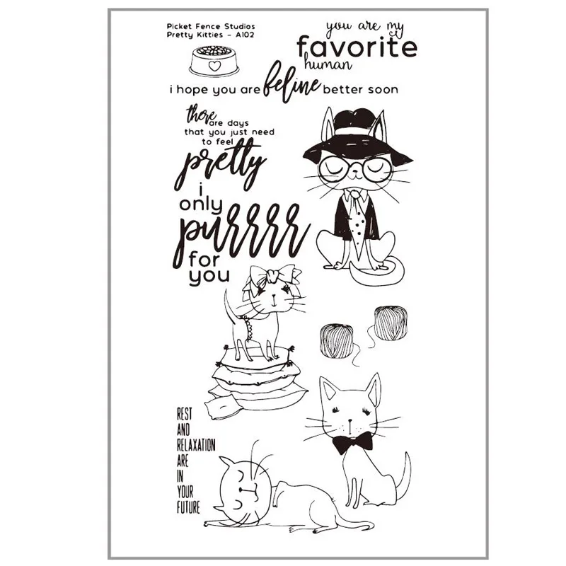 Buy KLJUYP Cats Clear Stamps Scrapbook Paper Craft