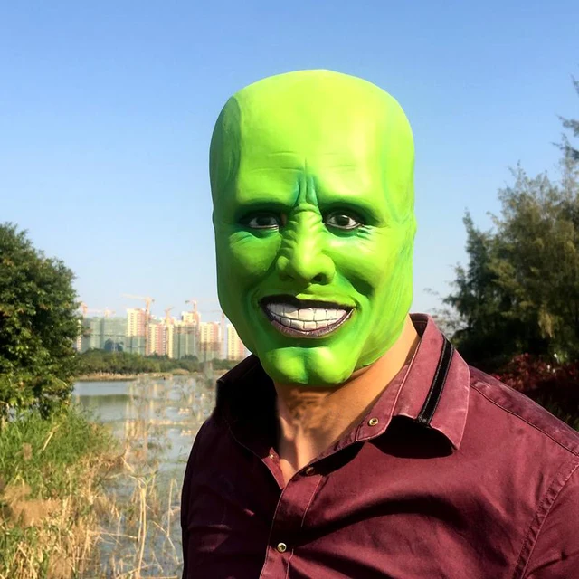 Jim Carrey Costume Fancy Dress Famous Movie Film Props Halloween Party