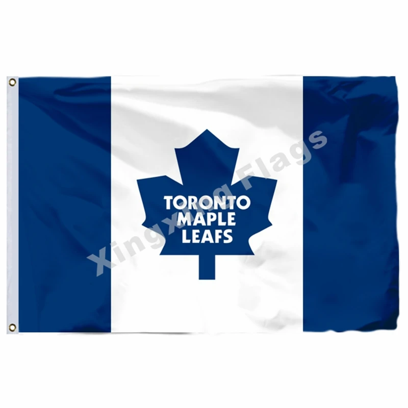 Toronto Maple Leafs Национальный флаг 3ft x 5ft полиэстер НХЛ баннер Летающий Размер № 4 90*150