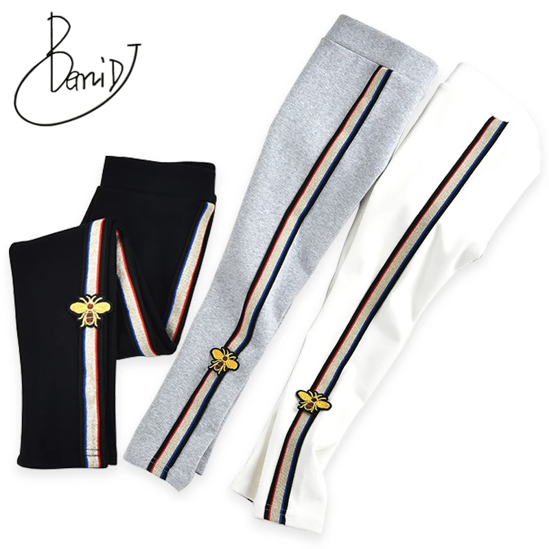 601.0руб. 57% СКИДКА|Новинка 2019 года; модные штаны для девочек в полоску; яркие цвета; школьные хлопковые эластичные детские брюки; весенние брюки; леггинсы; Детские Капри-in Брюки from Мать и ребенок on AliExpress - 11.11_Double 11_Singles' Day