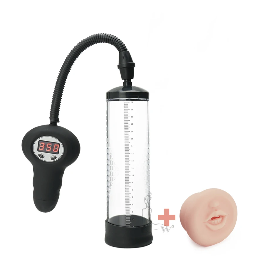 CANWIN Sleeve Sex Canwin Hot Electric Pump Digital Vacuum Extender Penis Enlargement Increase Exercise Male Sex Product Men 30%