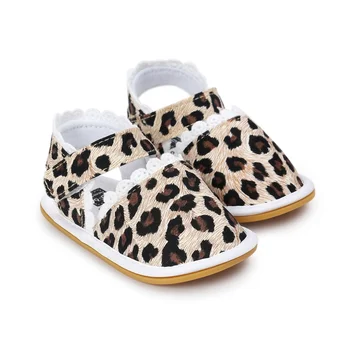 

2018 Newest Summer Baby Girls And Boys Soift Cotton Fabric Shoes Summer Princess Lace Prewalkers 0-18M S2