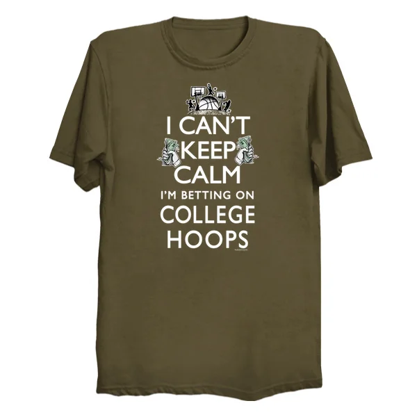 Новые печатные Для мужчин футболка хлопковая не может Keep Calm I'm ставки на