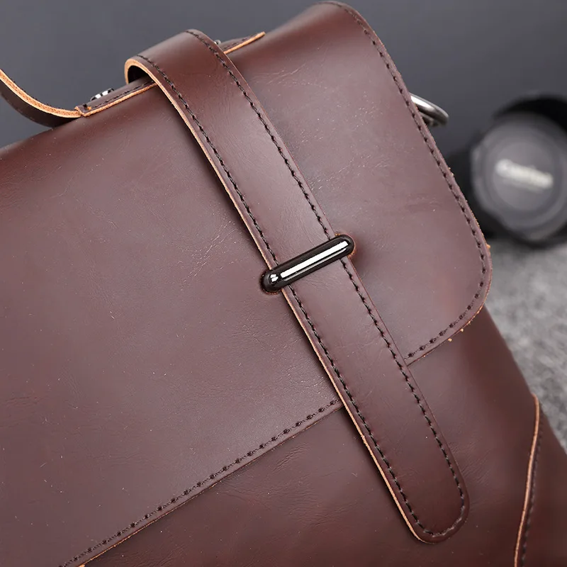 Дизайнерский портфель мужские винтажные деловые сумки мужские сумки на плечо Crazy horse кожаные сумки через плечо для ноутбука повседневные
