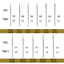 10 шт./лот iso 168 конус точный и прочный Боры Стоматологические твердосплавные боры для полировки стоматологических лабораторий