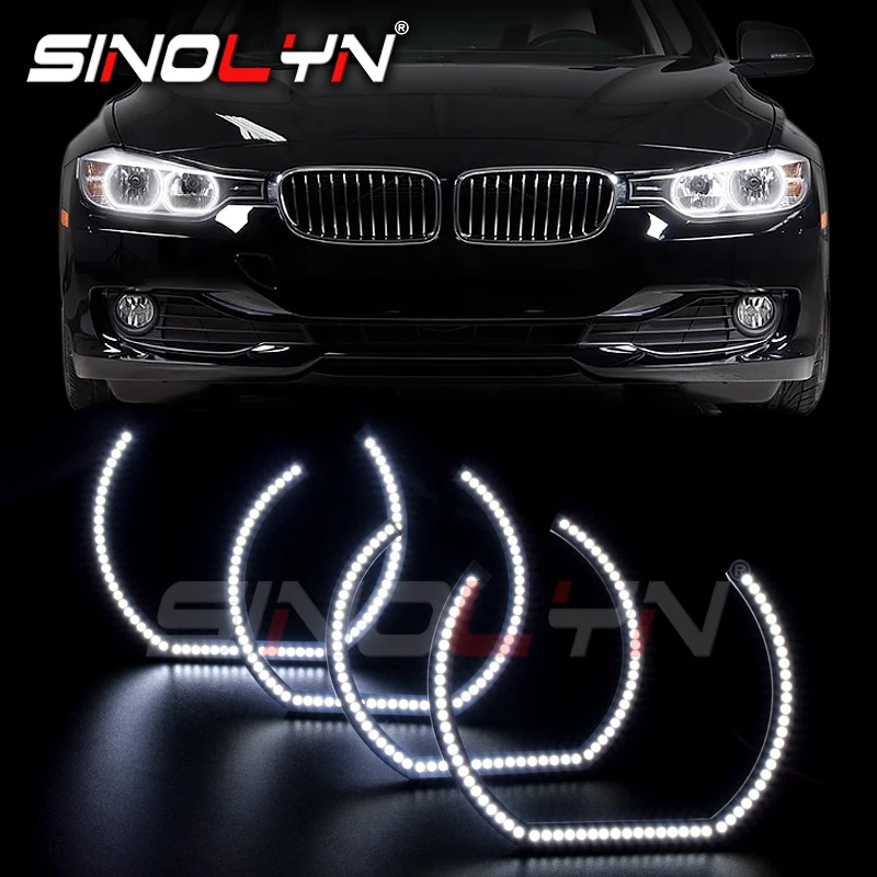 SMD СВЕТОДИОДНЫЙ Ангельские глазки фар Кольцо Halo DRL для BMW 3 5 серии E90 E60 F30 E87 E92 E82 F31 M5 E82 M3 M4 аксессуары тюнинг Стиль