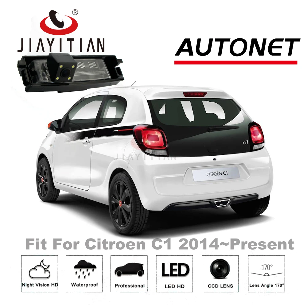 Задняя камера JiaYiTian для Toyota Aygo Peugeot 10 Citroen C1 заднего вида CCD ночное видение
