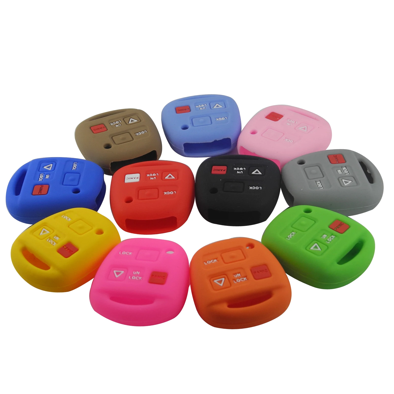 

Remote Silicone Car Key Cover Case For TOYOTA Avensis Camry Corolla Remote Key Case Shell Holder