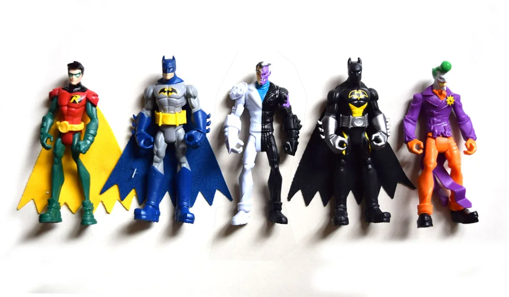 Экшн фигурка DC 4 &quotГотэм Сити All Star Бэтмен Робин Джокер два лица свободная