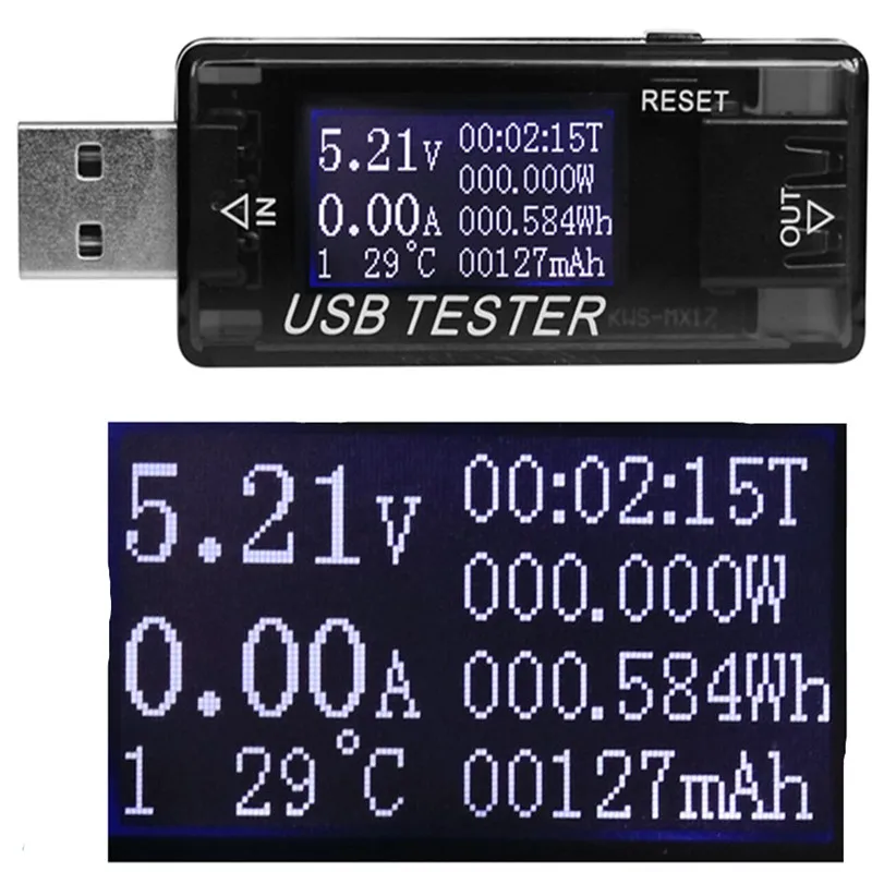 8 в 1 QC2.0 3 0 4 30 электрическая мощность USB ёмкость тестер напряжения измеритель тока