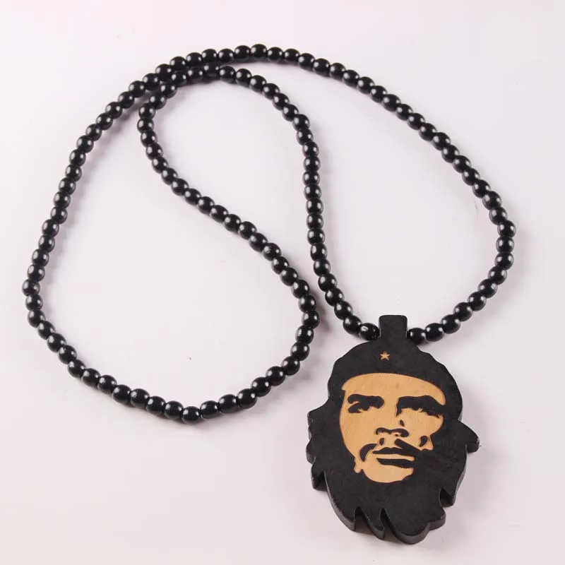 Стиль хип хоп Che Guevara деревянная подвеска для ожерелья рекламный