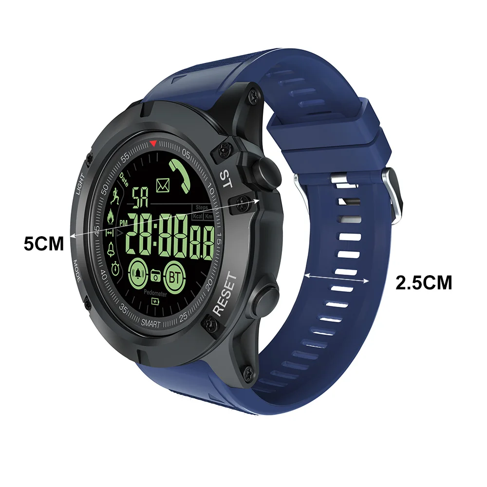EX17S/PR1 Bluetooth Sport Digital Smartwatch 18-month Standby Time 24h All-Weather Monitoring Smart Watch for IOS Android