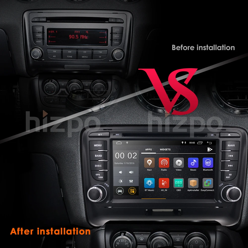 Flash Deal IPS Android 9.0 2 DIN Car DVD GPS For Audi TT MK2 2006 2007 2008 2009 2010 2011 2012 2013 2014 multimedia player radio dab+ tpms 2