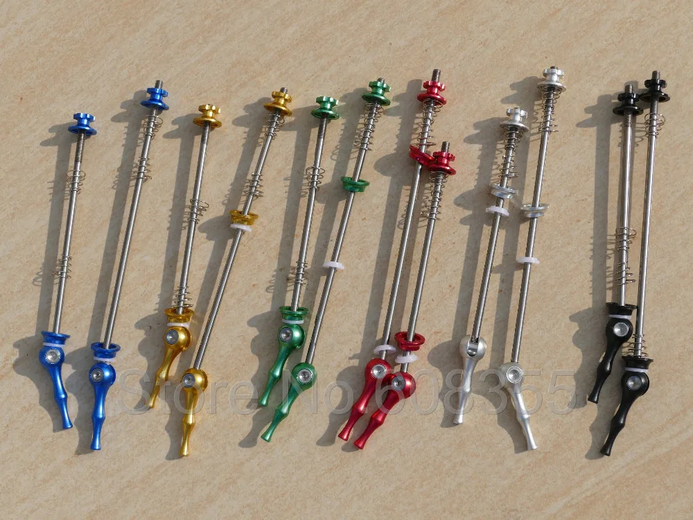 

Red Black blue green golden silver - 50g titanium QR skewers 100mm / 130mm 135m road bike MTB skewer quick release