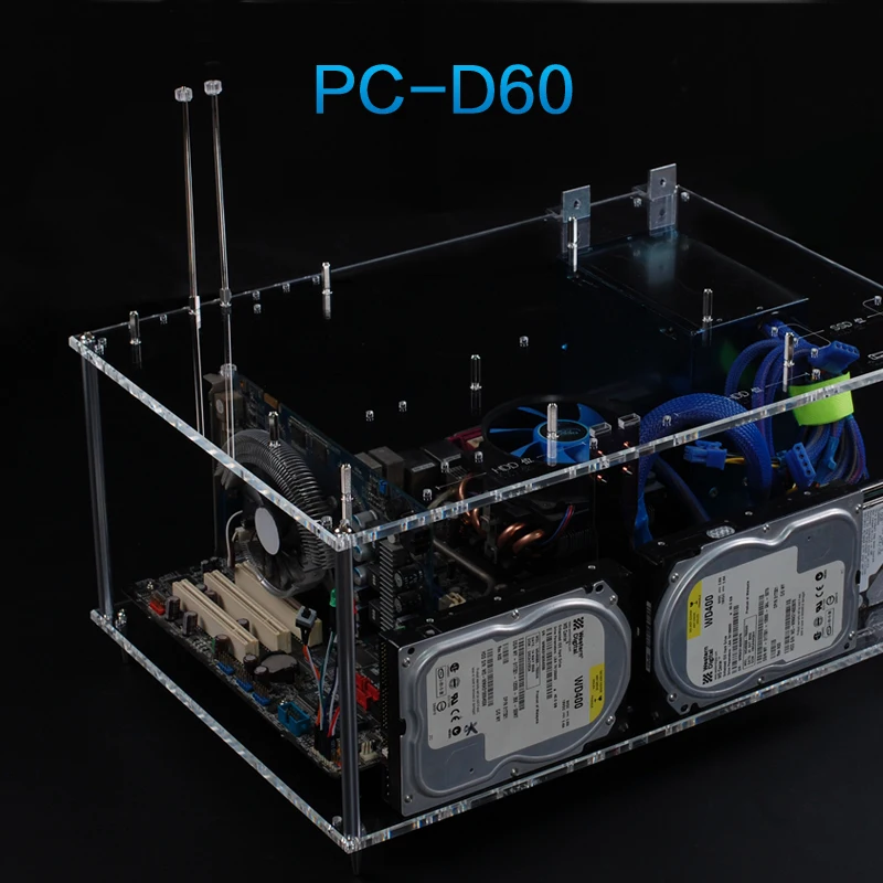 

Personalized DIY Transparent Acrylic Open Bare Frame ATX motherboard Desktop Chassis case Nude Platform Test Bench