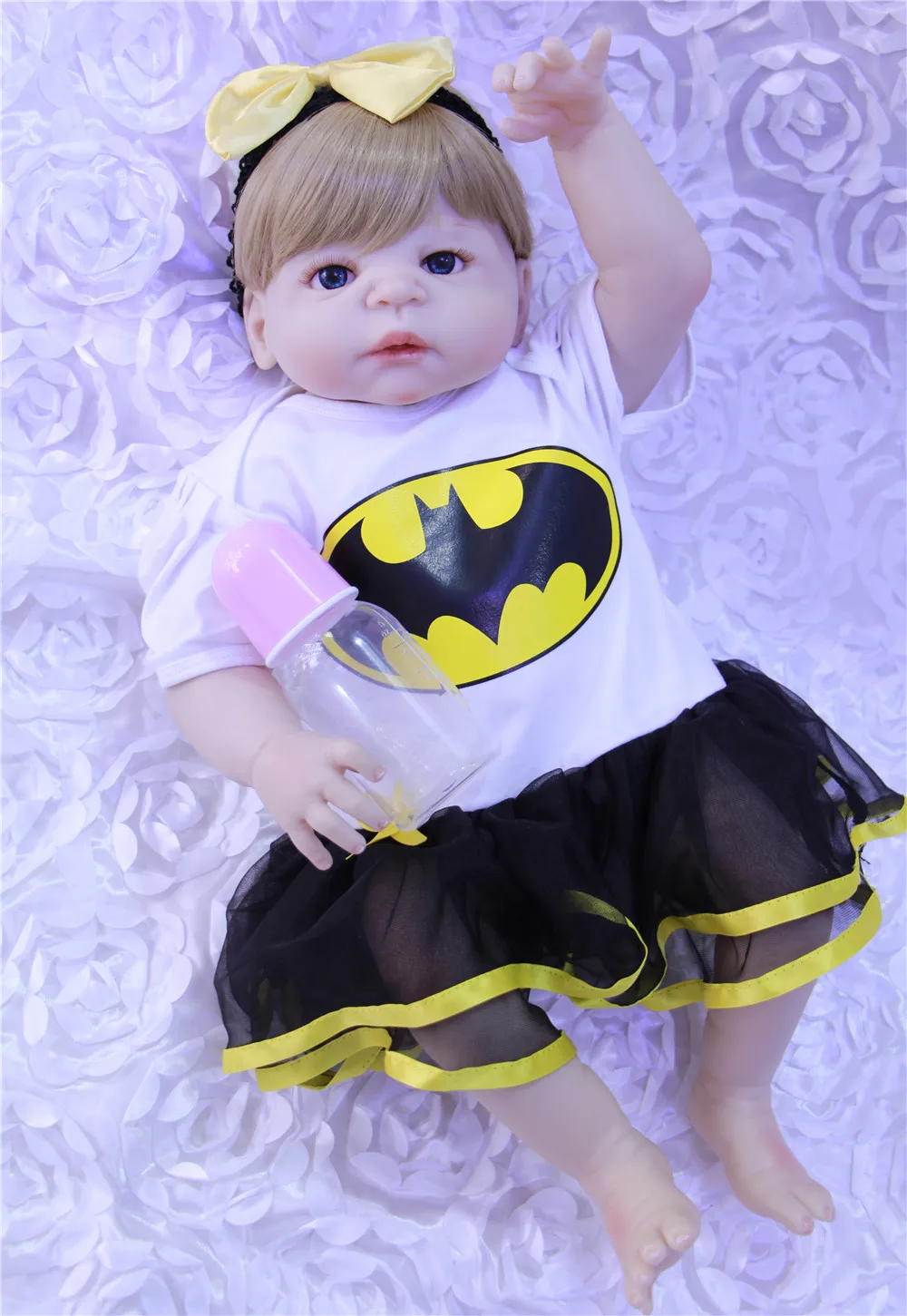 full Silicone Vinyl Reborn Baby Dolls 55cm For Girls non-toxic Bebe Reborn Doll Girls Accompany Toy children best Birthday Gift