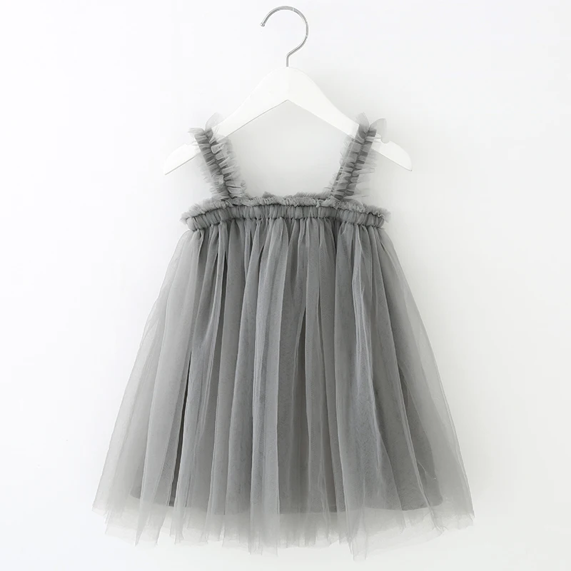 Bear leader/платье для девочек; коллекция года; летняя сетчатая одежда на бретельках для девочек; однотонное платье принцессы; платья-пачки для малышей; платье для маленьких девочек