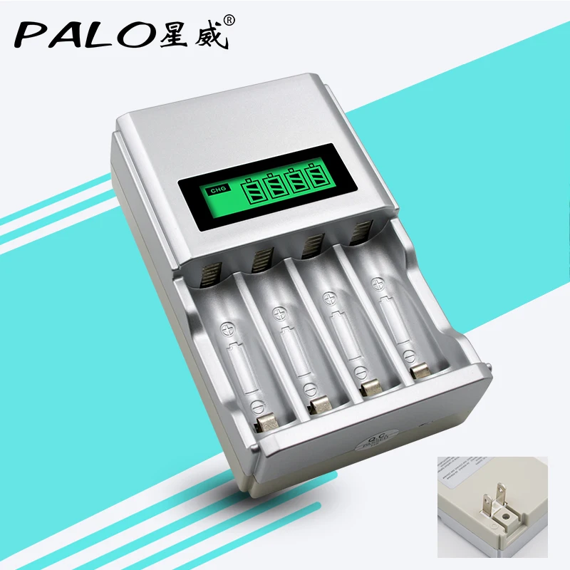 

4 Slots LCD Display AA AAA aa aaa NIMH Nicd Intelligent Battery Charger
