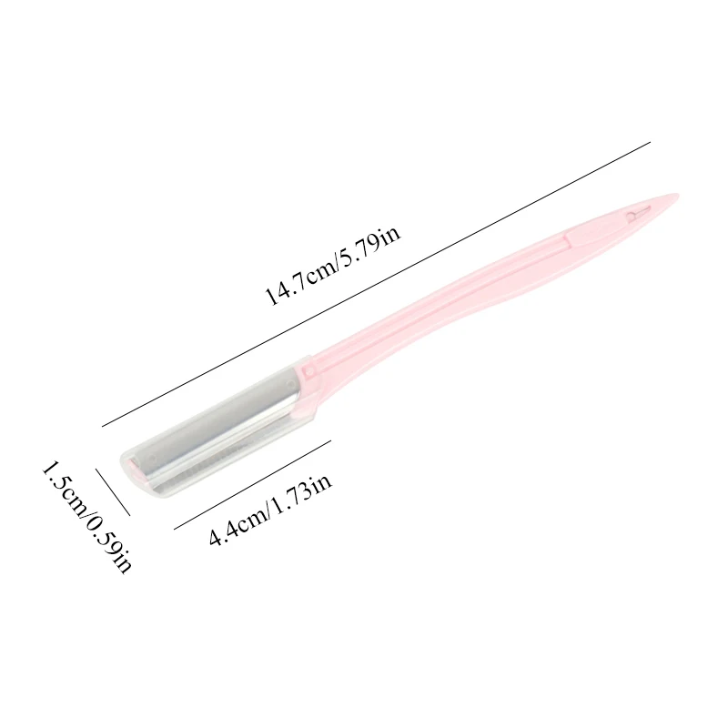 3 шт., женское Выщипывание Бровей, безопасная бритва, триммер для бровей, лезвие из нержавеющей стали, Корректирующее устройство, бритва, набор инструментов для красоты