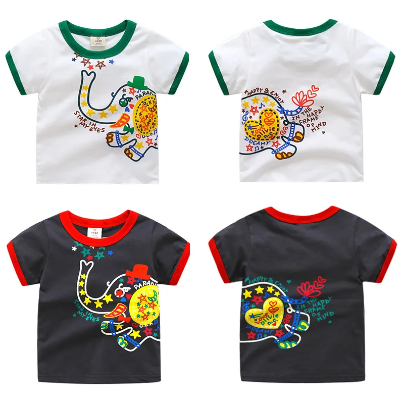 

2018 Summer Fashion New Design 2 3 4 5 6 7 8 9 10 Years Children'S Clothing Cartoon Cotton Little Kids Boys Short Sleeve T Shirt