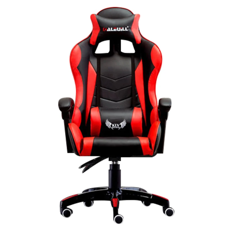 

Thickening E-sports Chair Racing Synthetic Soft Leather Cyber Games Internet Computer Chair Lying Household Office Nylon Chair
