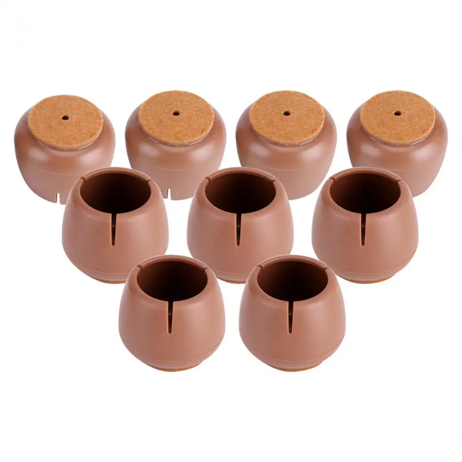 Buy 16Pcs Brown PVC Chair Table Furniture Leg Cover