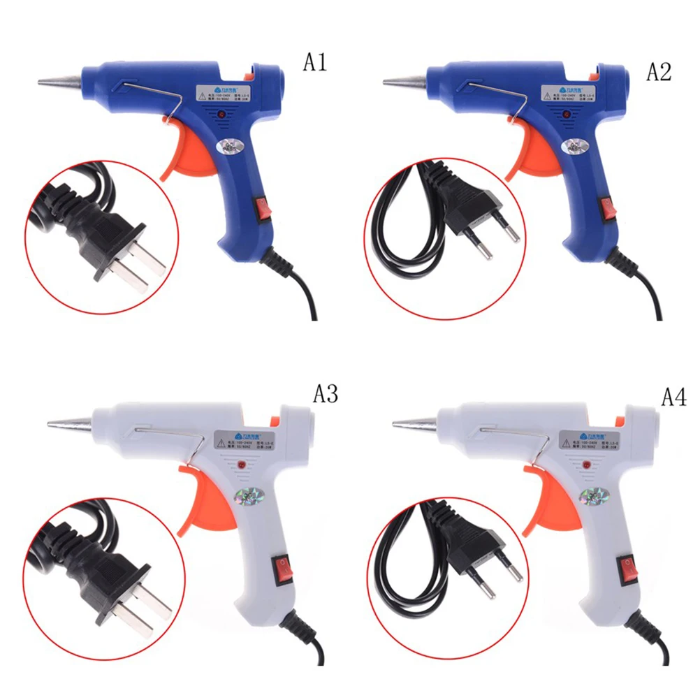 20 Вт ЕС/США термоклеевой пистолет промышленный мини пистолеты термоэлектрический тепловой температурный инструмент клеевые палочки