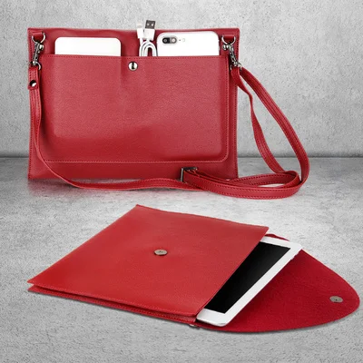 Сумки для женщин портфель женские сумки для ноутбука для планшета сумка для компьютера Водонепроницаемая модная сумка для ноутбука - Цвет: Красный