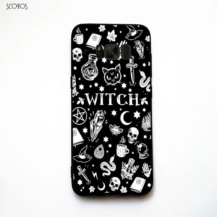 

SCOZOS WITCH PATTERN II phone case soft Cover For Samsung Galaxy S6 S7 Edge S8 Plus J3 J5 J7 2016 A3 A5 A7 2016 #pb973