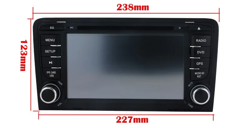 Clearance 7" Android 9.0 4G RAM CAR DVD player For Audi A3 S3 multimedia Audio Car radio stereo navigator with bluetooth wifi 3