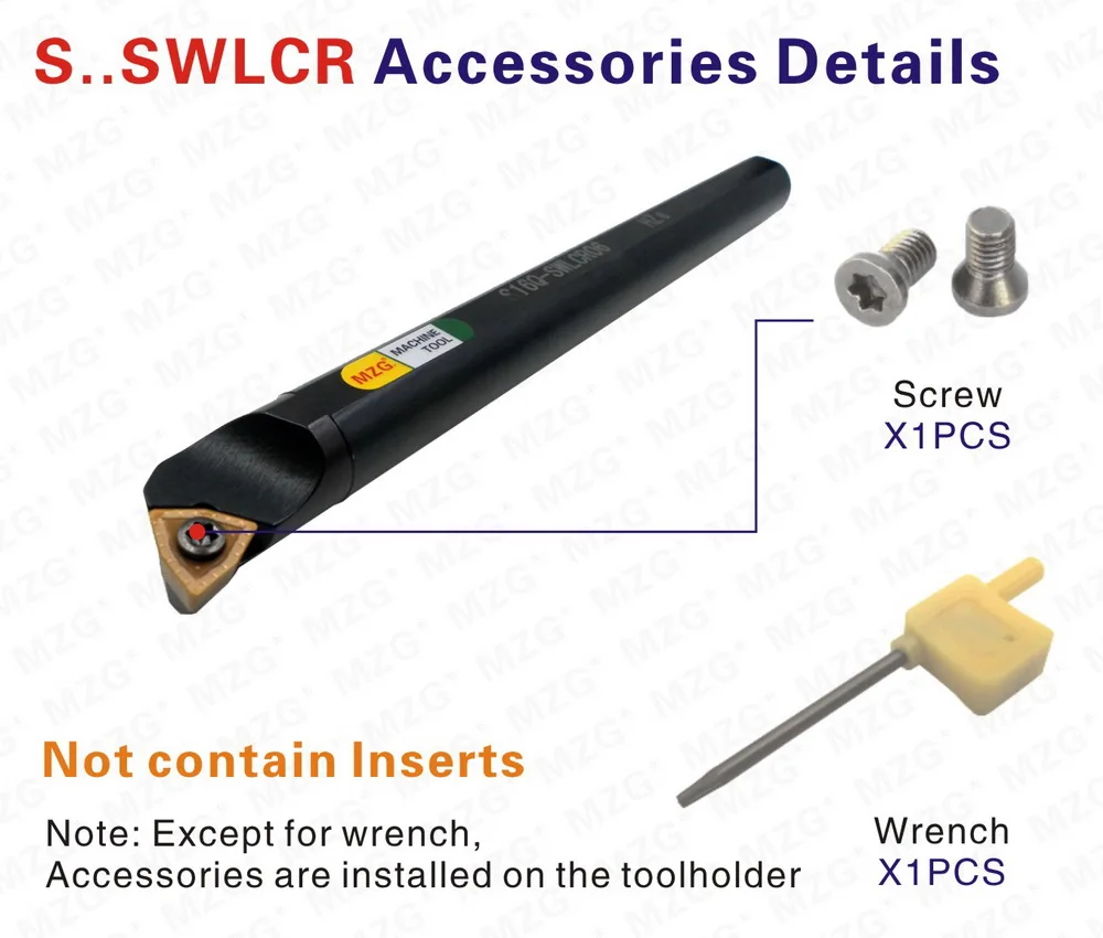 MZG 10 мм 12 мм S10K-SWLCR03 токарный станок с ЧПУ для обработки отверстий резак токарный стержень вставки из карбида зажим заблокирован внутренний расточные инструменты