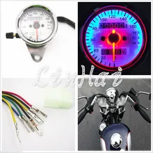 12 V мотоциклетный Спидометр Одометр светодиодный Подсветка измеритель сигнала датчика