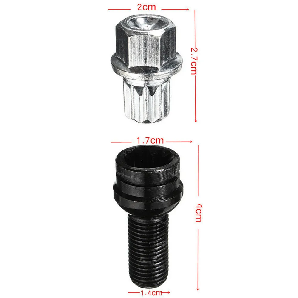 8D0601139F Противоугонный колесный винт Болт замок гайка ключ адаптер#000-#009 для Volkswagen Bora Golf Jetta Passat для Audi A4 A6 A8 TT