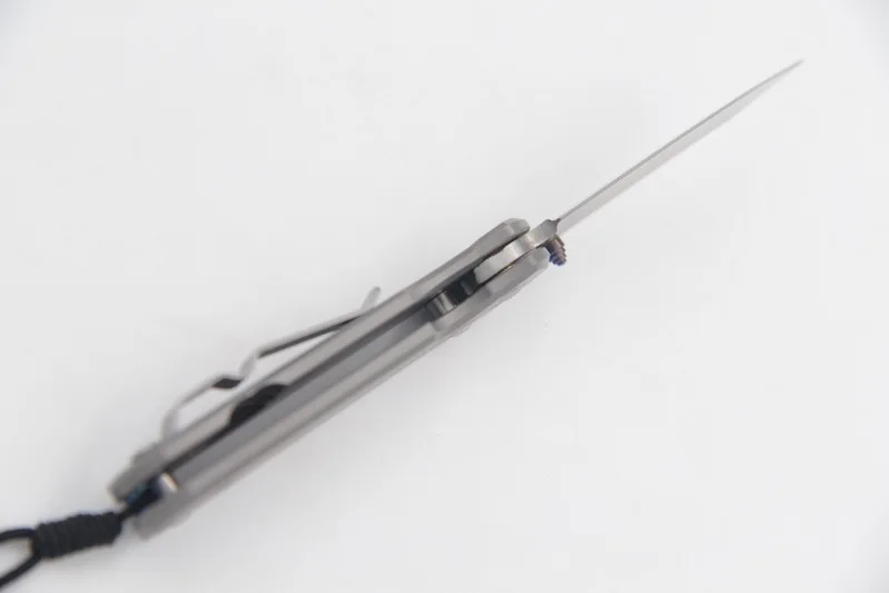 JUFULE сделано Небольшой Sebenza 21 D2 лезвие титановая ручка складной карманный Кемпинг Охота Открытый EDC инструмент ужин кухонный нож