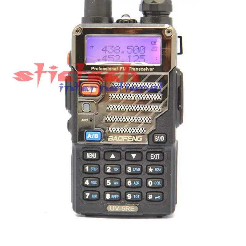 Dhl ИЛИ ems 20 шт черный BAOFENG UV-5R UV-5RE UV5RE рация 136-174 МГц и 400-520 МГц двухстороннее радио