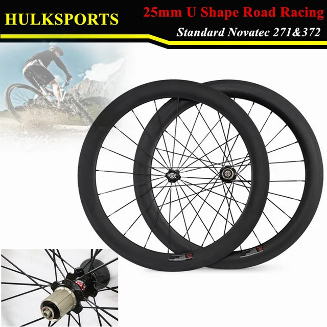 Best price at $172 Cheap front or rear wheel 700C 60mm carbon wheels 10 / 11 Speed, 25mm width carbon road wheels clincher sigle wheel