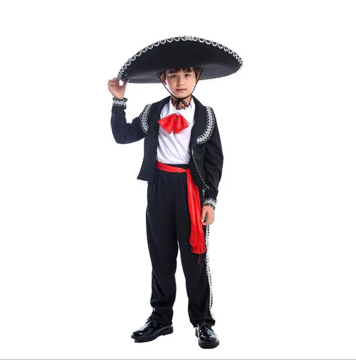 

Traditional Mexican Costume Mariachi Amigo Dancer Child Boys Festival And Halloween Costume