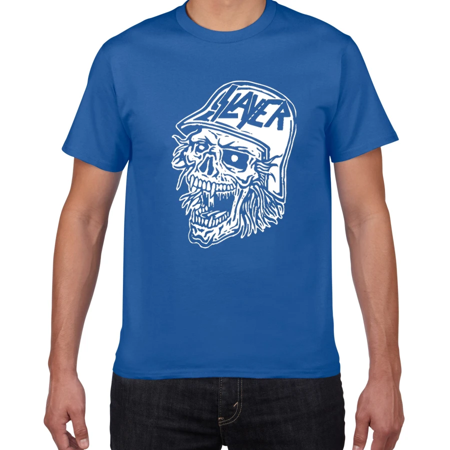 Металлическая группа, Мужская футболка, the slayer, хлопок, уличная футболка, мужская панк одежда, летняя крутая футболка, homme, рок-Поп Футболка