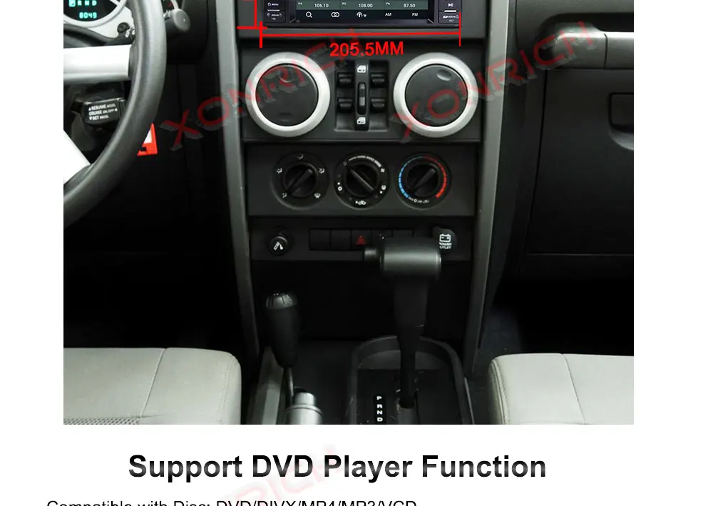 Sale 2 Din Android 8.1 Car DVD Player For Jeep Grand Cherokee Chrysler 300C Compass Patriot Dodge Sebring GPS Navigation Radio Stereo 11