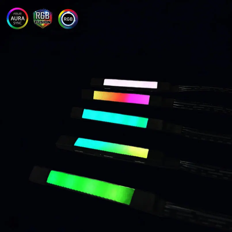 

2018 Computer Connectors Internal Mainframe C104M11 DIY 12v LED Color Mini Light Strip AURA RGB Support Mediate Multiple Colors