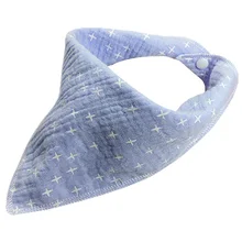 2 слоя Детские нагрудники из муслиновой ткани, хлопковое, Водонепроницаемый кормления Полотенца Для Вытирания слюней младенцев Полотенца для маленьких мальчиков и девочек, Слюнявчики 1 P c