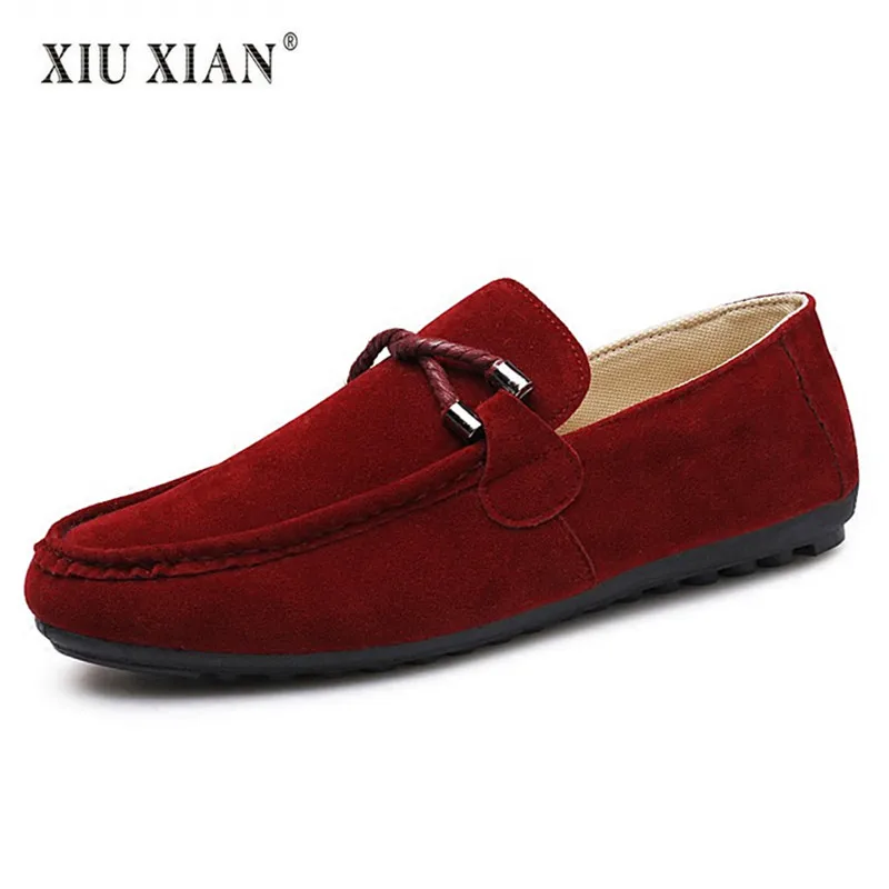 

2018 Spring Summer Suede Cloth Men Loafers New Hot Fashion Driving Flats Shoes Soft Bottom Non Slip Comfort Casual Men Lazy Shoe