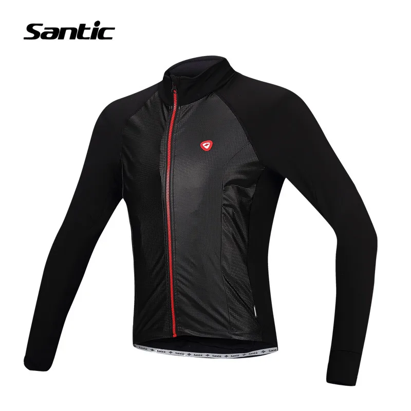 

Santic Cycling Spring Jersey Long Sleeve Warmer Fleece ciclismo invernale Cheap-Bikes Clothings Men blusa masculina MC01048